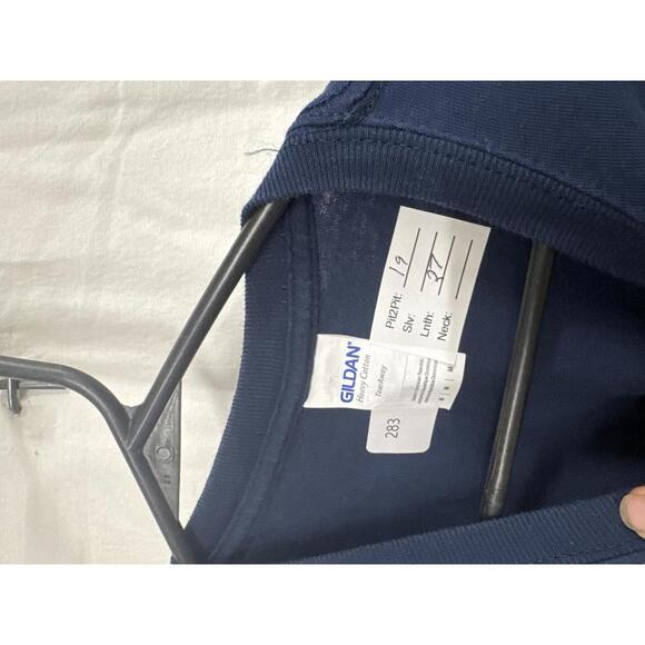 Gildan Heavy Cotton Navy Blue Hanibal-LaGrange University T-Shirt - Picture 3 of 3